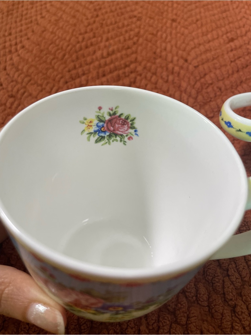 Bone China rose of England Porcelain Mugs Set floral - Picture 4 of 6